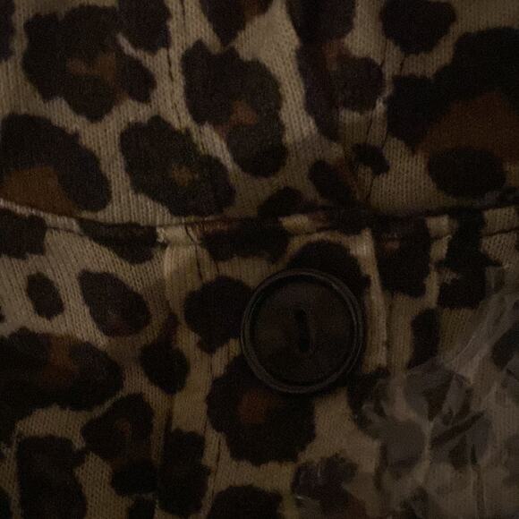 Lane Bryant leopard print hooded poncho - Picture 5 of 7